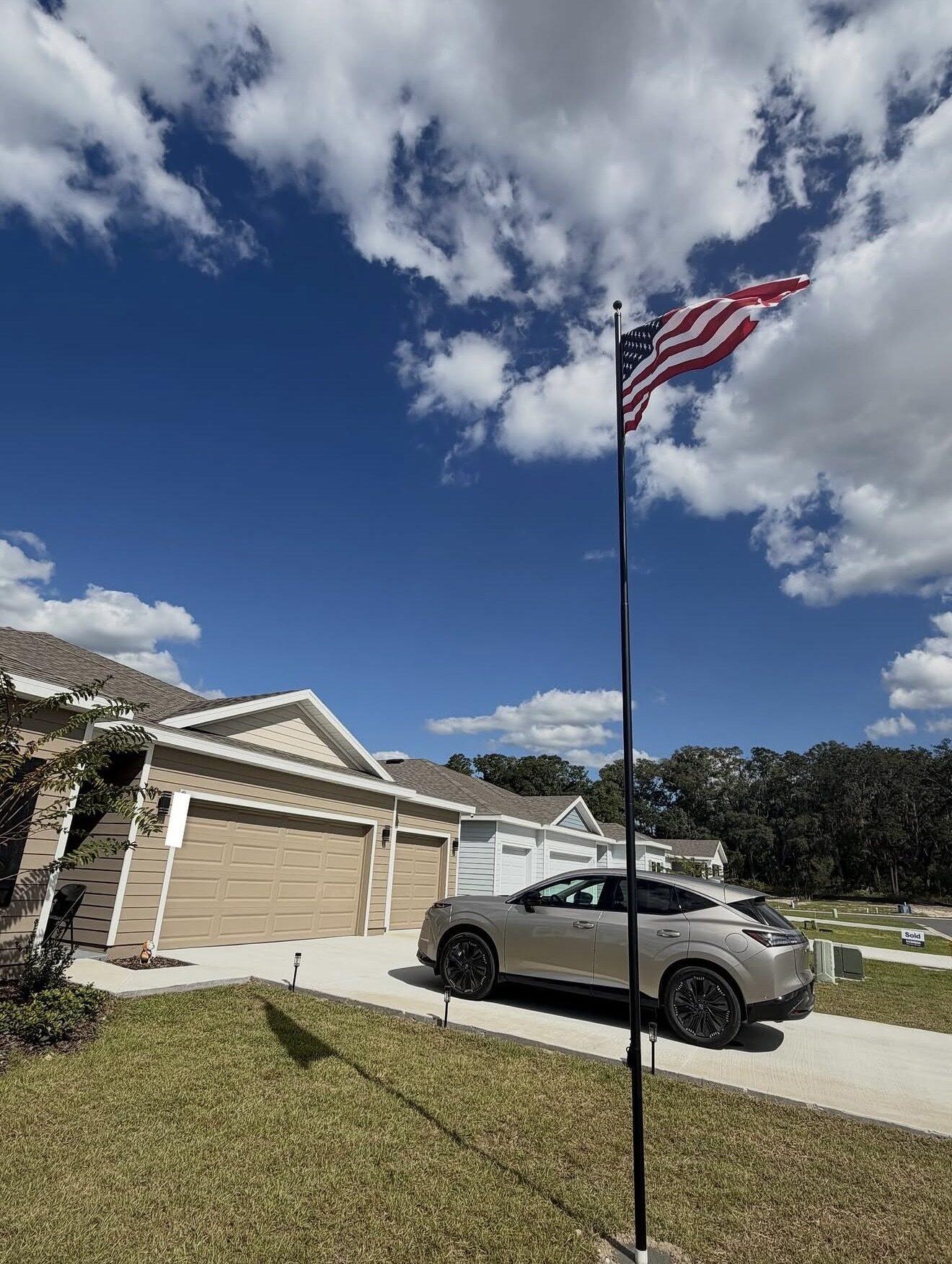 Residential Flagpole Install