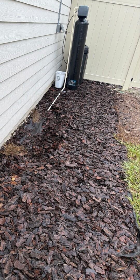 Side Yard Bed Cleanup — before